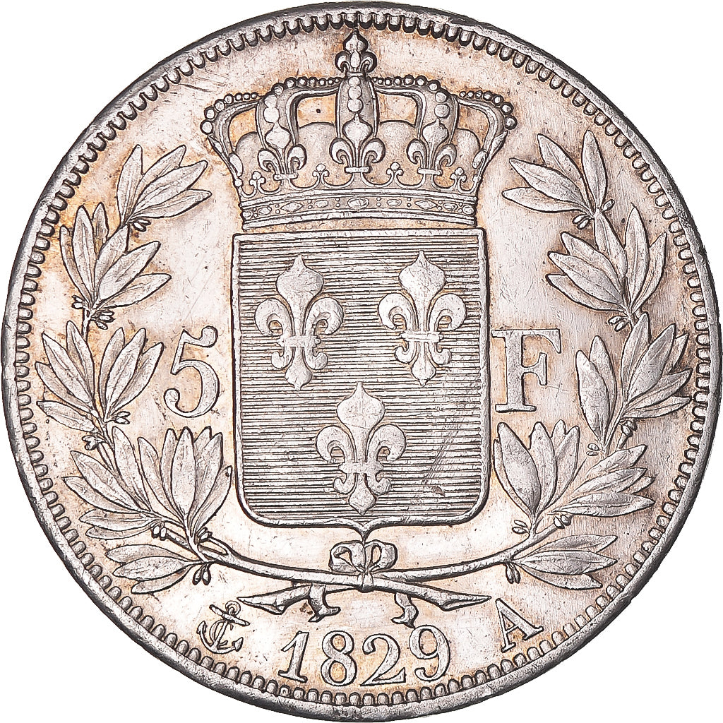 Monnaie, France, Charles X, 5 Francs, 1829, Paris, TTB+, Argent, Gadoury:644