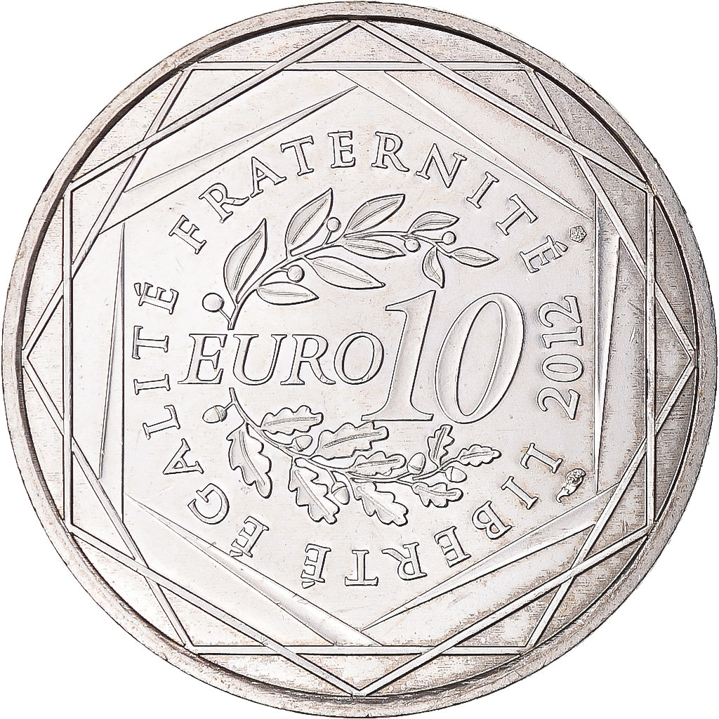 France, Monnaie de Paris, 10 Euro, 2012, Paris, AU(55-58), Silver