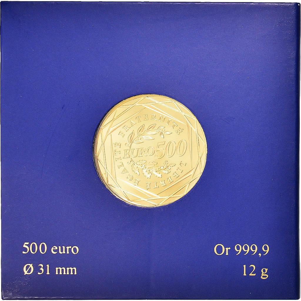 France, Monnaie de Paris, 500 Euro, 2010, Paris, Proof, MS(65-70), Gold