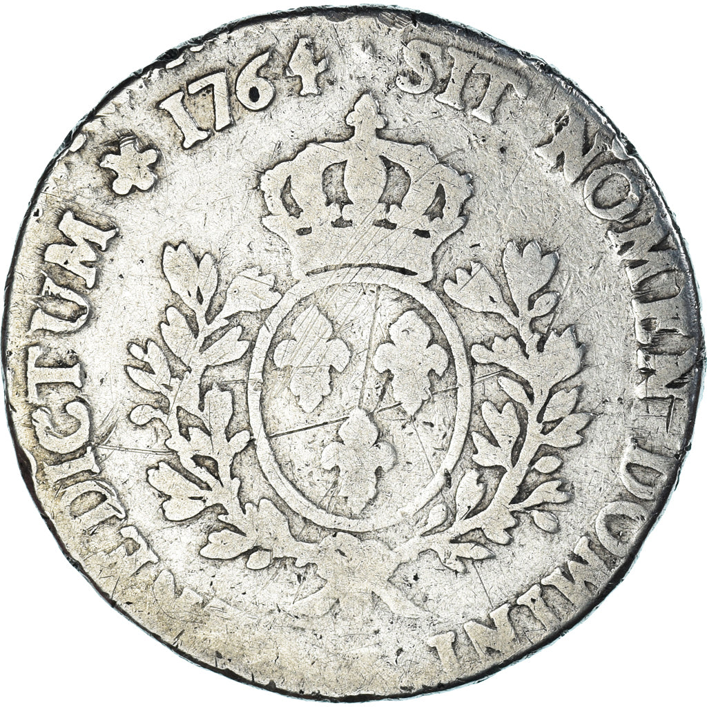 Moneta, Francia, Louis XV, Écu au bandeau, 1764, MB, Argento, Gadoury:322