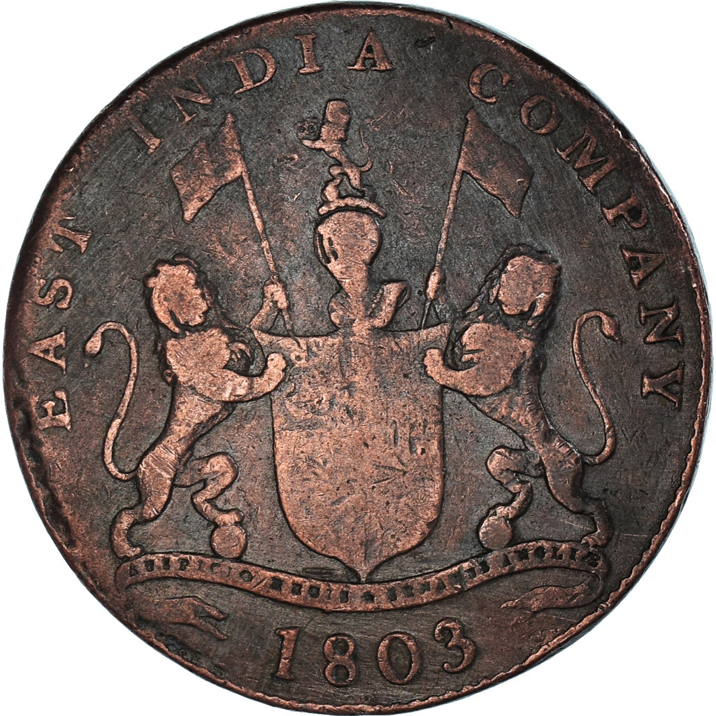 Münze, INDIA-BRITISH, MADRAS PRESIDENCY, 20 Cash, 1803, Soho Mint, Birmingham