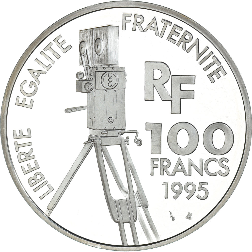 Coin, France, Greta Garbo, 100 Francs, 1995, Paris, Proof, MS(65-70), Silver