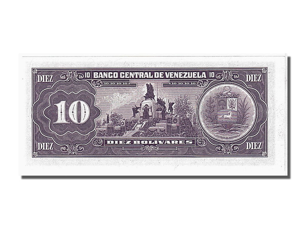 Venezuela, 10 Bolívares, 1990, KM #61b, 1990-05-31, UNC(65-70), G89834513