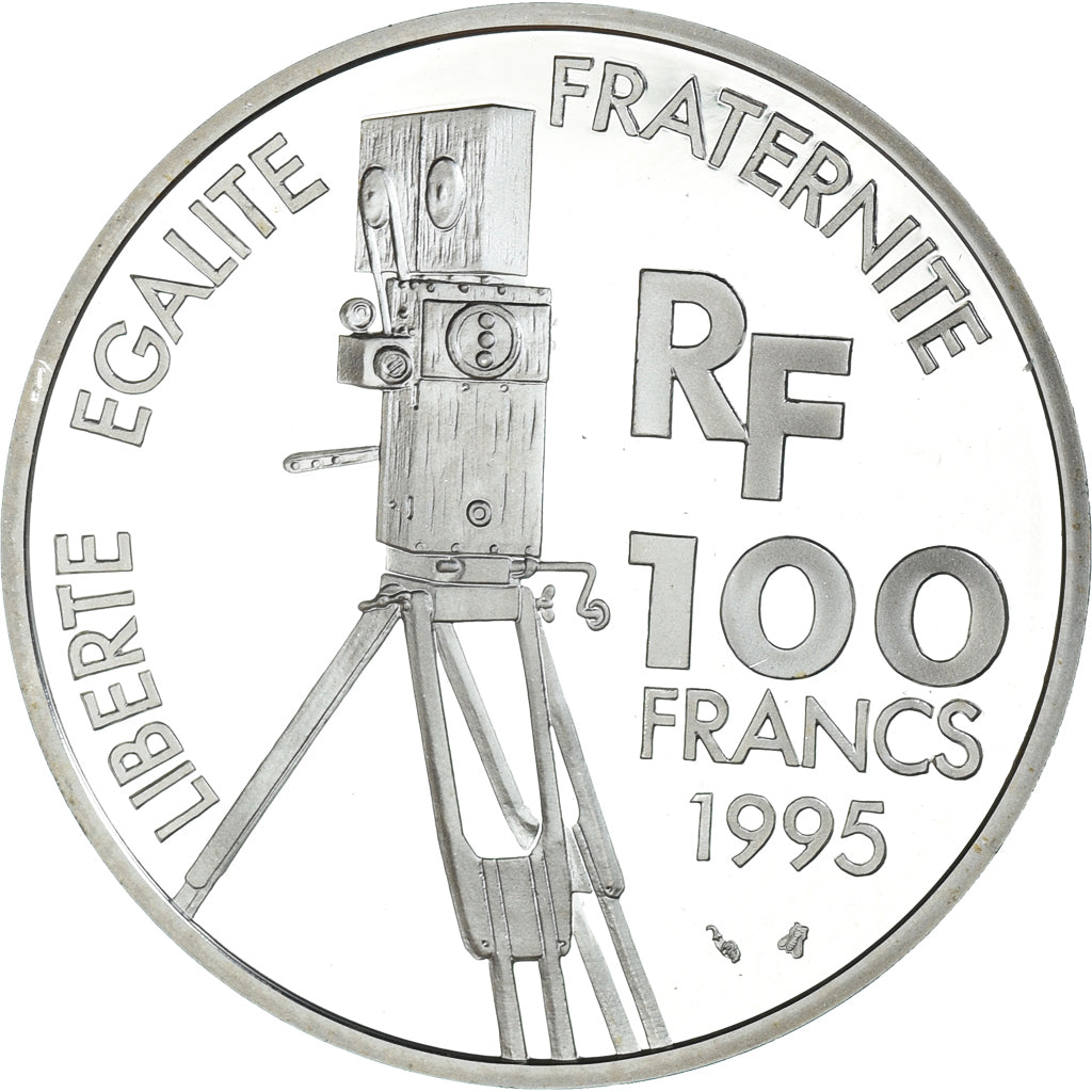 Munten, Frankrijk, Arletty, 100 Francs, 1995, Paris, Proof, FDC, Zilver