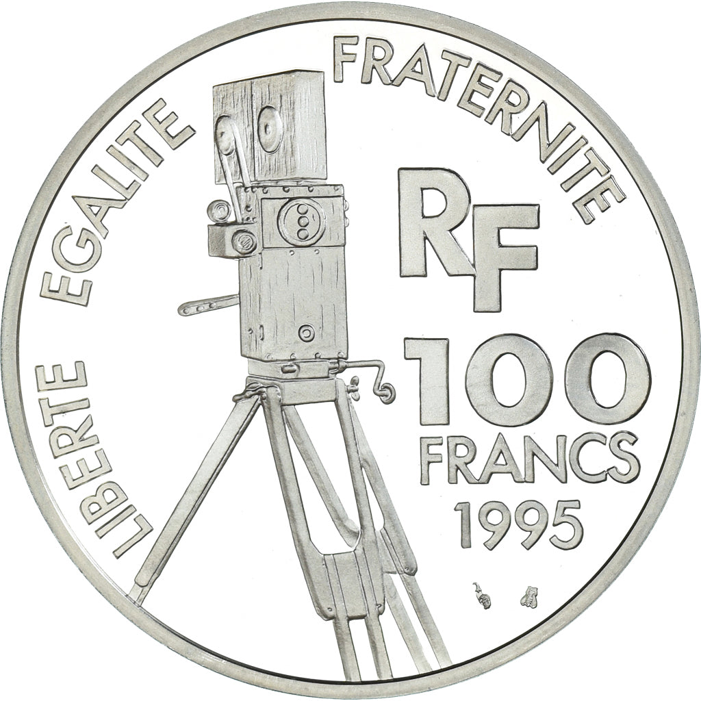 Coin, France, Léon Gaumont, 100 Francs, 1995, Paris, Proof, MS(65-70), Silver