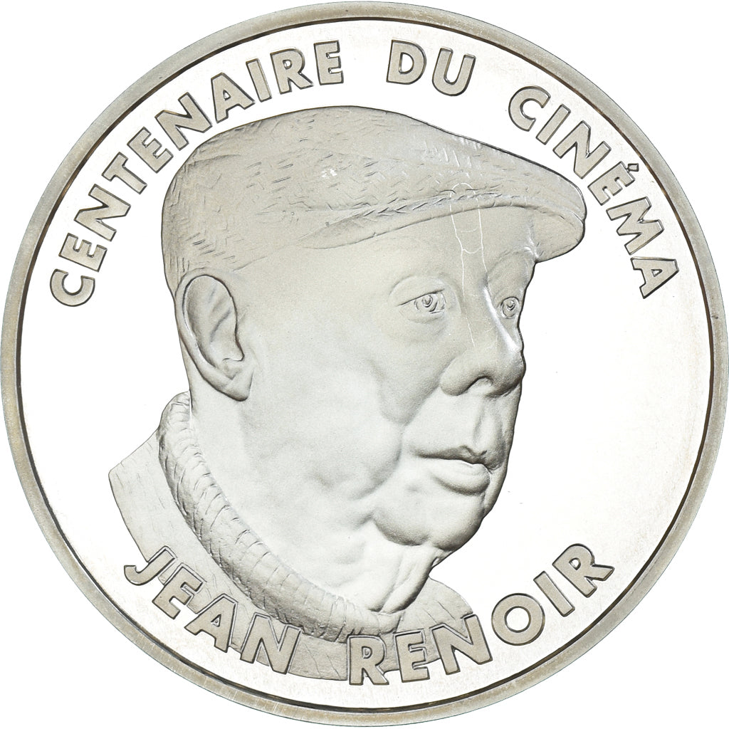 Munten, Frankrijk, Jean Renoir, 100 Francs, 1995, Paris, Proof, FDC, Zilver