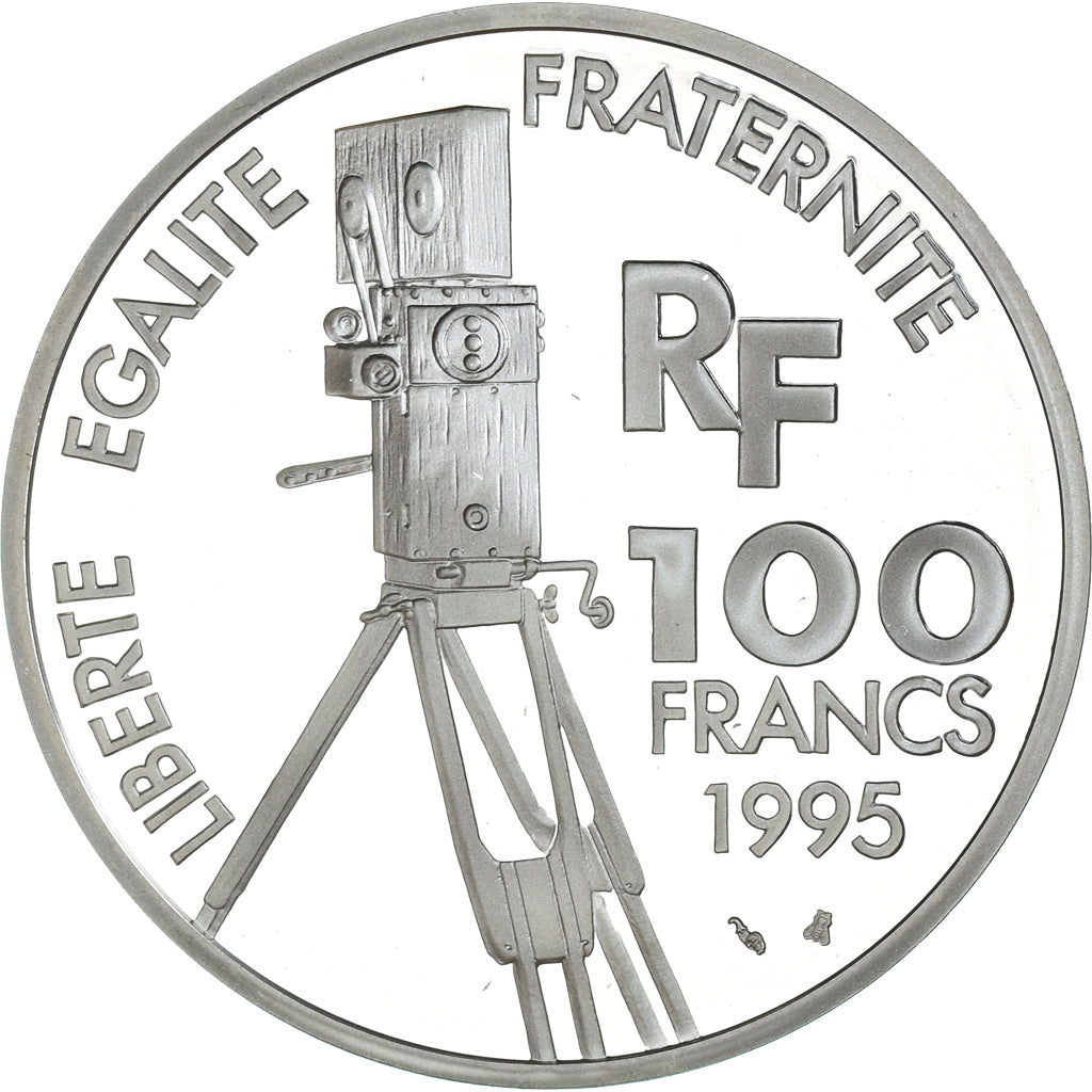 Moneta, Francja, Georges Méliès, 100 Francs, 1995, Paris, Proof, MS(65-70)