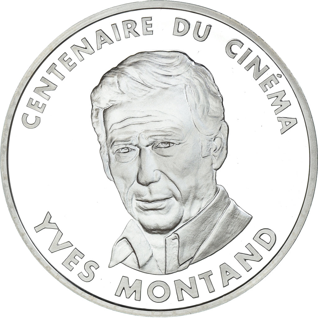 Coin, France, Yves Montand, 100 Francs, 1995, Paris, Proof, MS(65-70), Silver