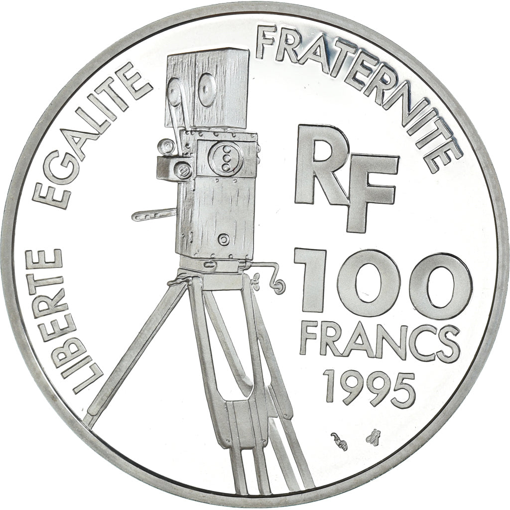 Coin, France, Alfred Hitchcock, 100 Francs, 1995, Paris, Proof, MS(65-70)