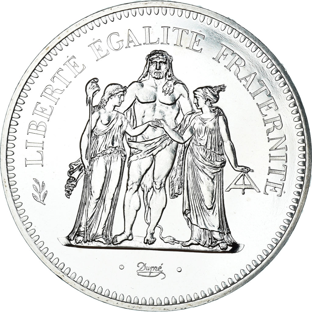 Coin, France, Hercule, 50 Francs, 1974, Paris, MS(65-70), Silver, KM:941.1