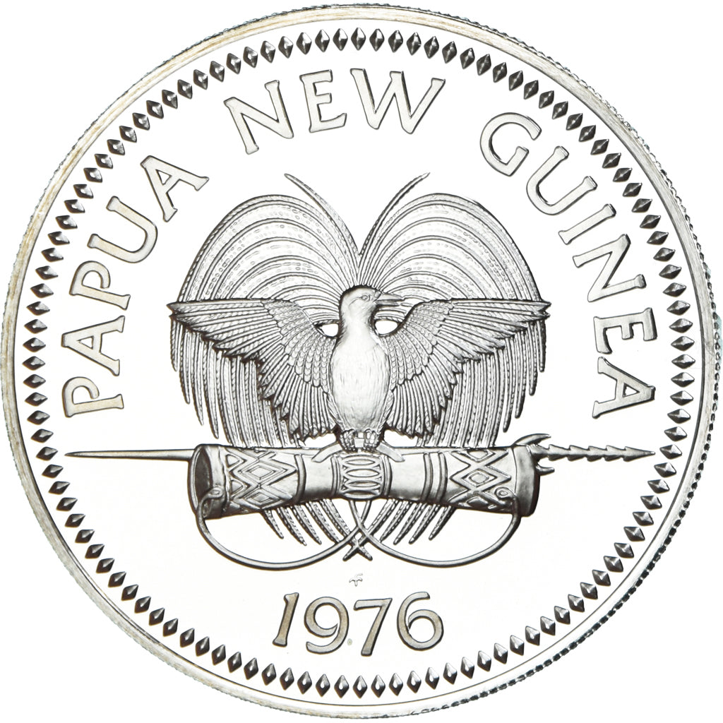 Monnaie, Papouasie-Nouvelle-Guinée, 10 Kina, 1976, Franklin Mint, Proof, FDC