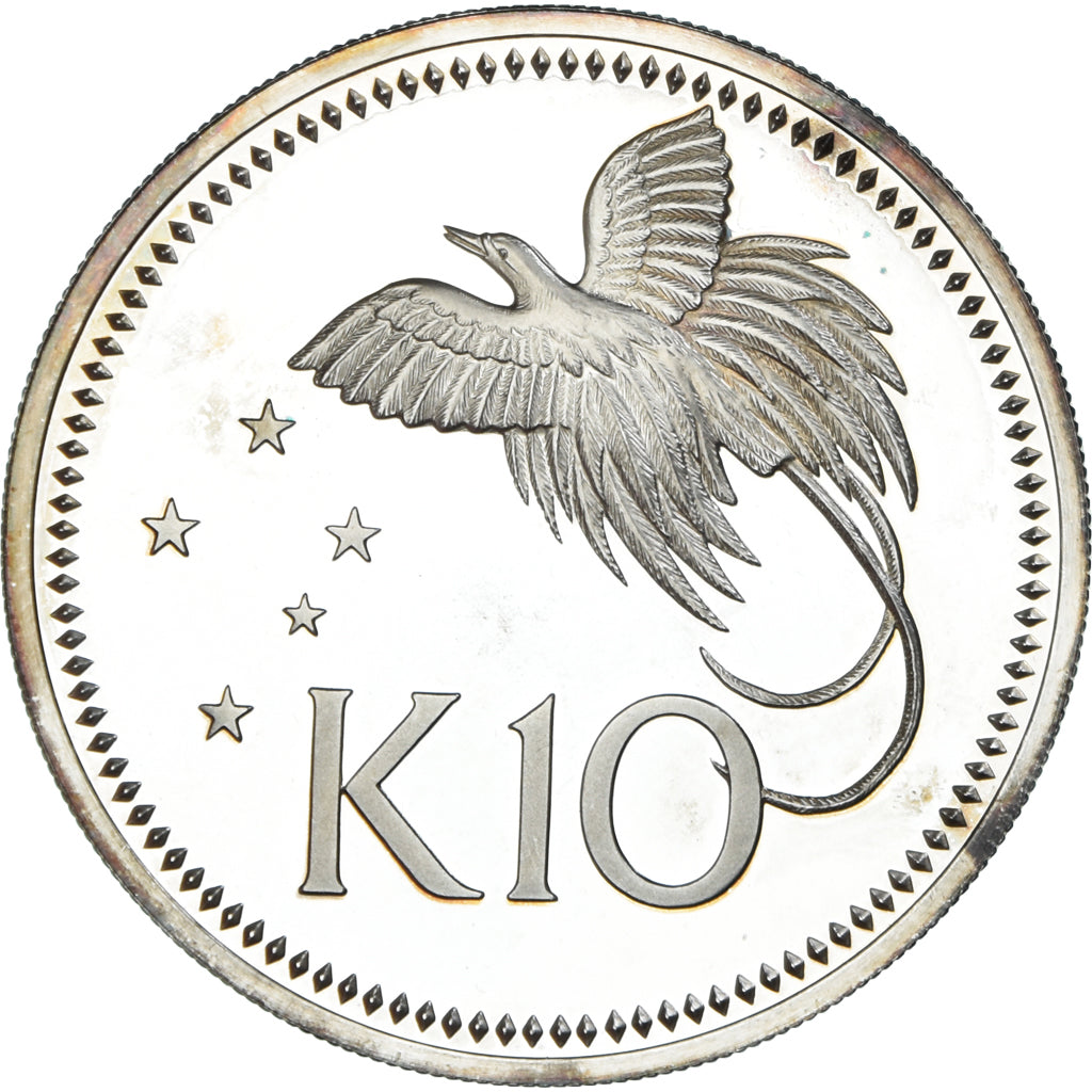 Monnaie, Papouasie-Nouvelle-Guinée, 10 Kina, 1975, Franklin Mint, Proof, FDC