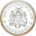 Moeda, Barbados, 10 Dollars, 1976, Franklin Mint, Proof, MS(65-70), Prata