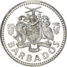 Monnaie, Barbade, 10 Dollars, 1975, Franklin Mint, Proof, FDC, Argent, KM:17a