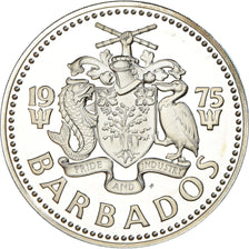 Coin, Barbados, 10 Dollars, 1975, Franklin Mint, Proof, MS(65-70), Silver