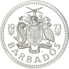 Monnaie, Barbade, 10 Dollars, 1973, Franklin Mint, Proof, FDC, Argent, KM:17a
