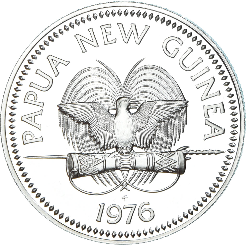 Monnaie, Papouasie-Nouvelle-Guinée, 5 Kina, 1976, Proof, FDC, Argent, KM:7a