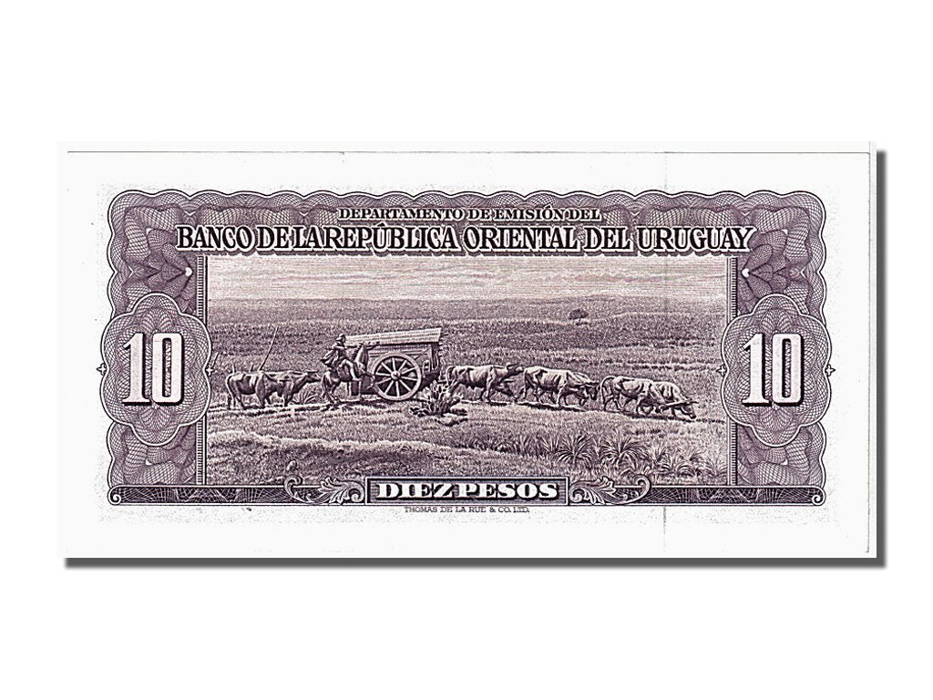 Uruguay, 10 Pesos, 1967, KM #42b, UNC(65-70), 6403889