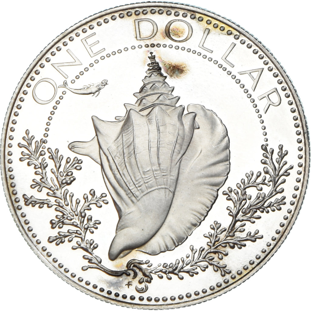 Coin, Bahamas, Elizabeth II, Dollar, 1977, Franklin Mint, U.S.A., Proof