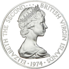 Coin, BRITISH VIRGIN ISLANDS, Elizabeth II, Dollar, 1974, Franklin Mint, U.S.A.