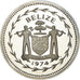 Coin, Belize, 10 Dollars, 1974, Franklin Mint, Proof, MS(65-70), Copper-nickel