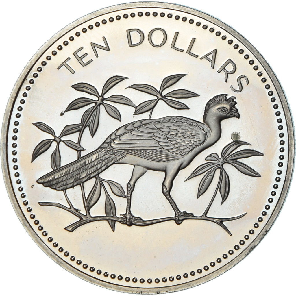 Monnaie, Belize, 10 Dollars, 1975, Franklin Mint, Proof, FDC, Cupro-nickel