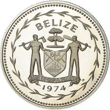 Munten, Belize, Dollar, 1974, Franklin Mint, Proof, FDC, Cupro-nikkel, KM:43