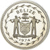 Münze, Belize, Dollar, 1974, Franklin Mint, Proof, STGL, Kupfer-Nickel, KM:43