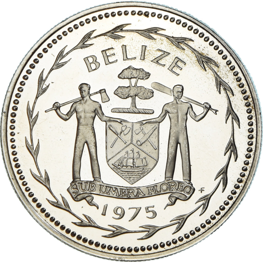 Monnaie, Belize, Dollar, 1975, Franklin Mint, Proof, FDC, Cupro-nickel, KM:43