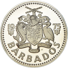 Monnaie, Barbade, 2 Dollars, 1975, Franklin Mint, Proof, FDC, Cupro-nickel