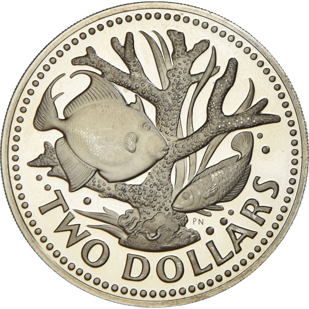 Monnaie, Barbade, 2 Dollars, 1975, Franklin Mint, Proof, FDC, Cupro-nickel