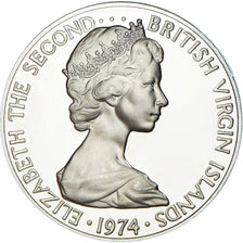 Coin, BRITISH VIRGIN ISLANDS, Elizabeth II, 50 Cents, 1974, Franklin Mint