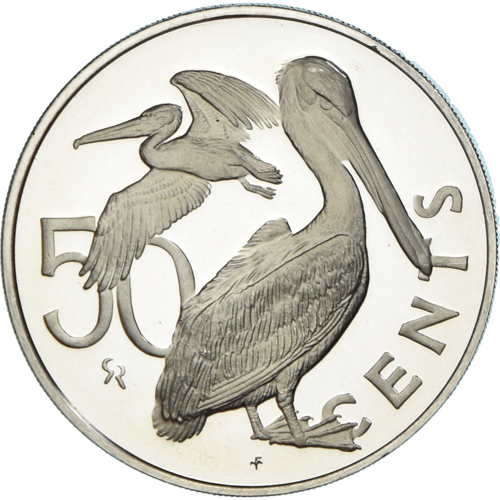 Coin, BRITISH VIRGIN ISLANDS, Elizabeth II, 50 Cents, 1974, Franklin Mint