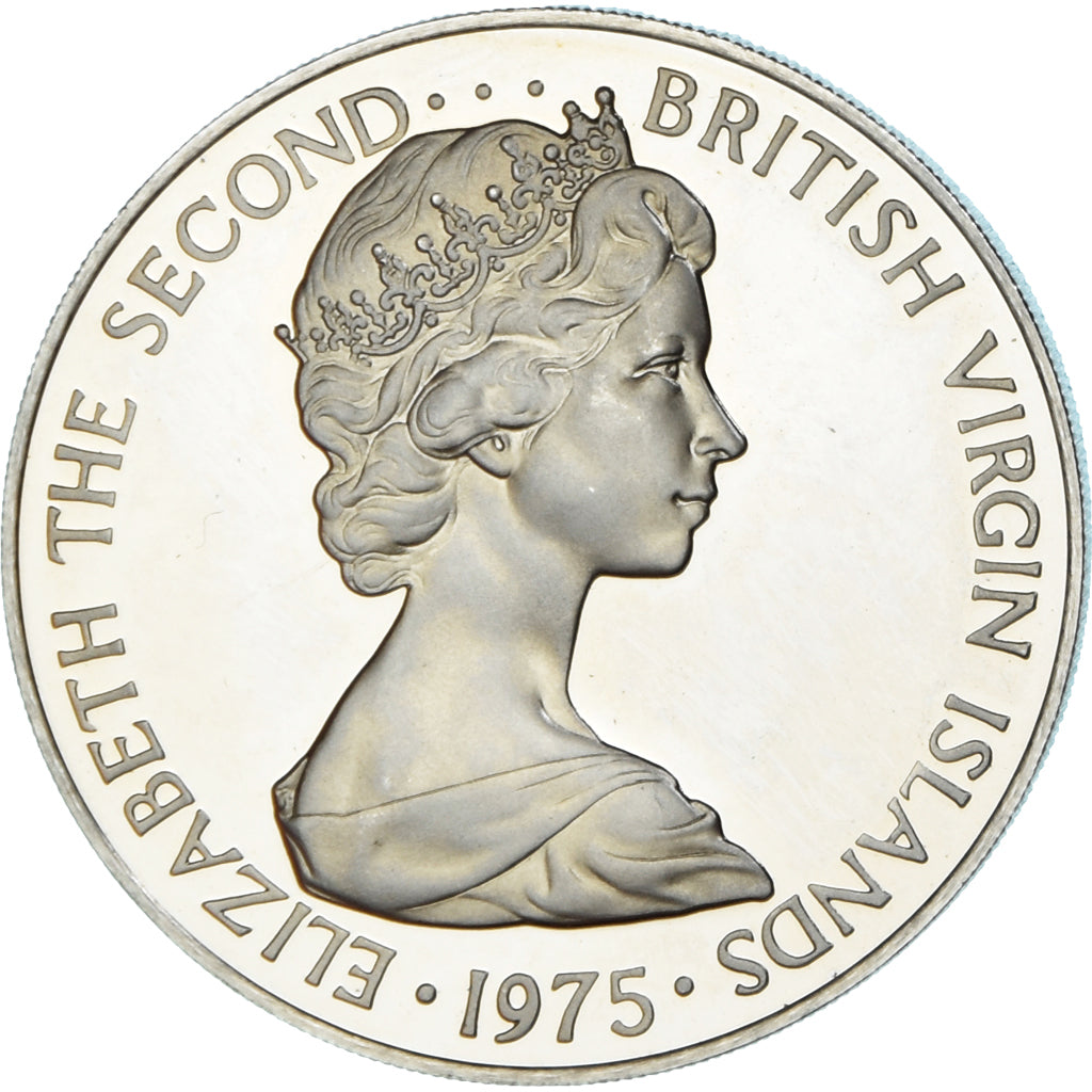 Coin, BRITISH VIRGIN ISLANDS, Elizabeth II, 50 Cents, 1975, Franklin Mint