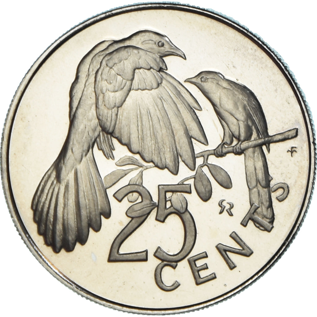 Monnaie, Îles Vierges britanniques, Elizabeth II, 25 Cents, 1974, Franklin