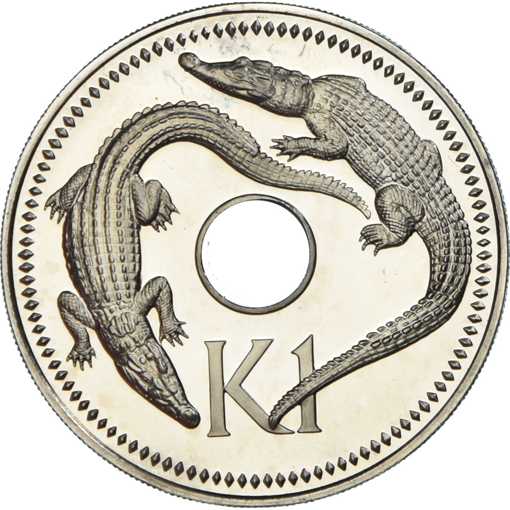 Monnaie, Papouasie-Nouvelle-Guinée, Kina, 1975, Proof, FDC, Cupro-nickel, KM:6