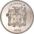 Moeda, Jamaica, Elizabeth II, 25 Cents, 1976, Franklin Mint, USA, Proof