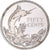 Moeda, Baamas, Elizabeth II, 50 Cents, 1977, Franklin Mint, U.S.A., Proof