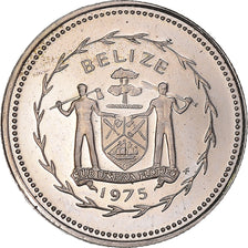 Monnaie, Belize, 10 Cents, 1975, Franklin Mint, Proof, FDC, Cupro-nickel, KM:48