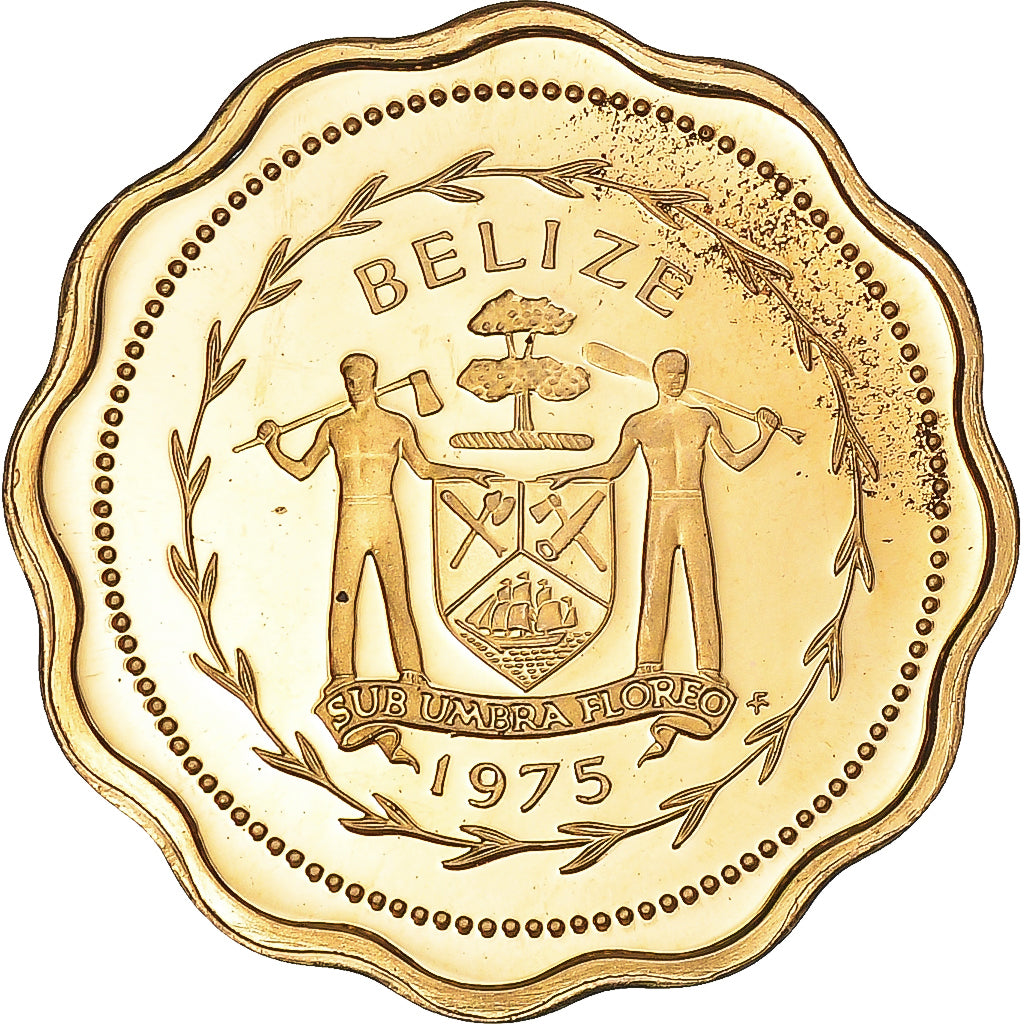 Monnaie, Belize, Cent, 1975, Franklin Mint, Proof, FDC, Bronze, KM:46