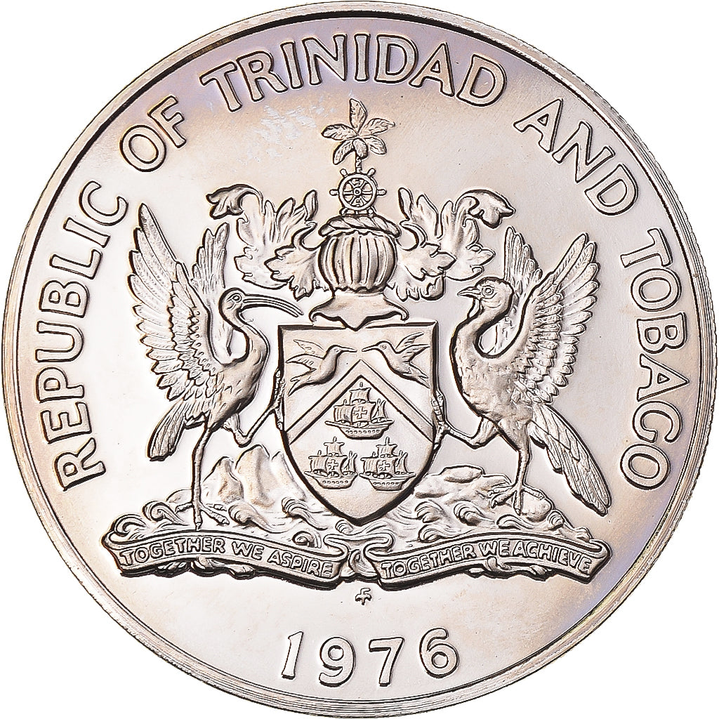 Monnaie, Trinité-et-Tobago, 50 Cents, 1976, Proof, FDC, Cupro-nickel, KM:33