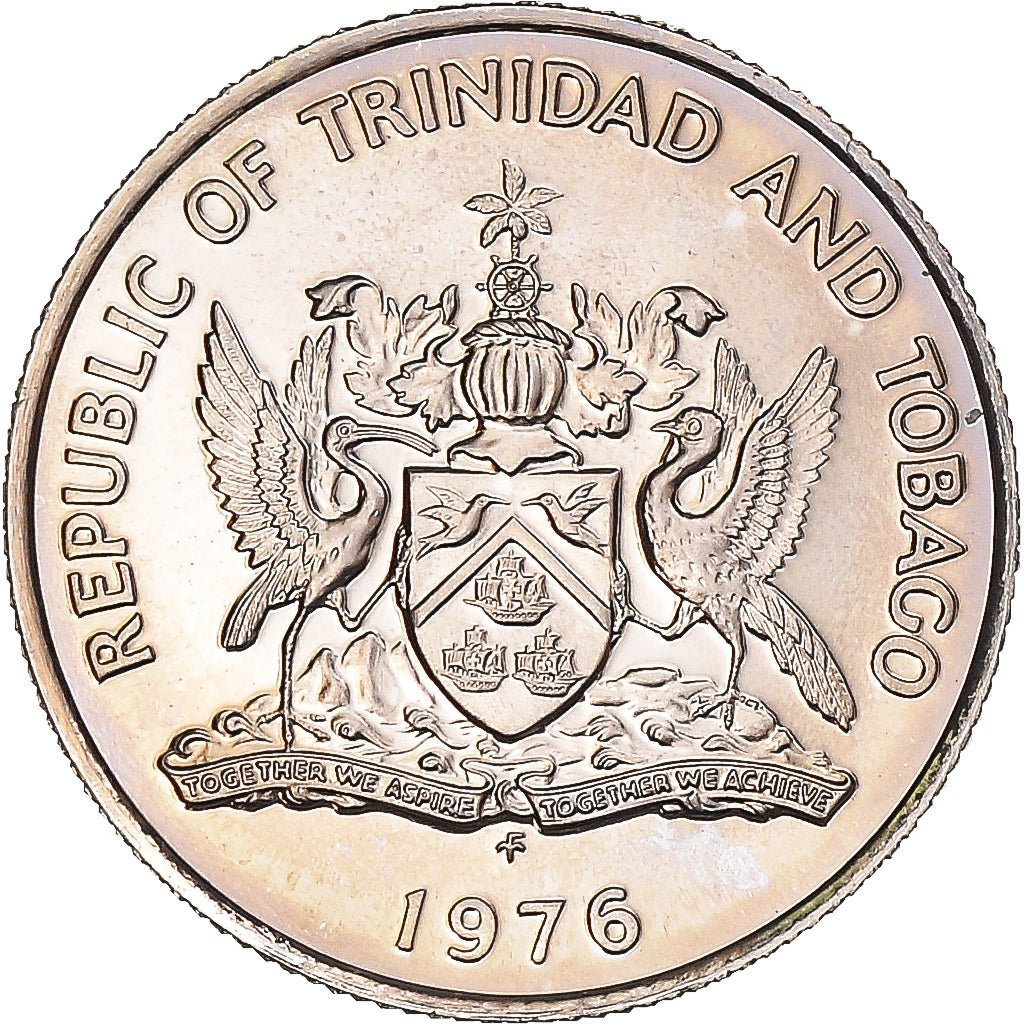 Monnaie, Trinité-et-Tobago, 10 Cents, 1976, Proof, FDC, Cupro-nickel, KM:31