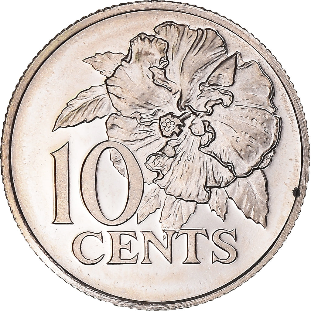Monnaie, Trinité-et-Tobago, 10 Cents, 1976, Proof, FDC, Cupro-nickel, KM:31