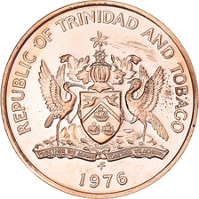Moneta, TRINIDAD E TOBAGO, 5 Cents, 1976, Proof, FDC, Bronzo, KM:30