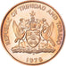 Moneta, TRINIDAD E TOBAGO, Cent, 1976, Proof, FDC, Bronzo, KM:29