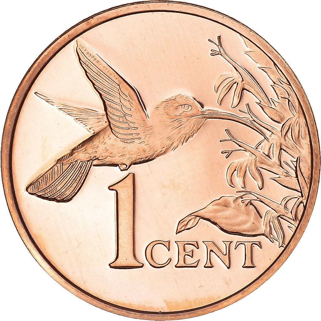 Moneta, TRINIDAD E TOBAGO, Cent, 1976, Proof, FDC, Bronzo, KM:29