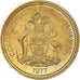 Moeda, Baamas, Elizabeth II, Cent, 1977, Franklin Mint, U.S.A., Proof
