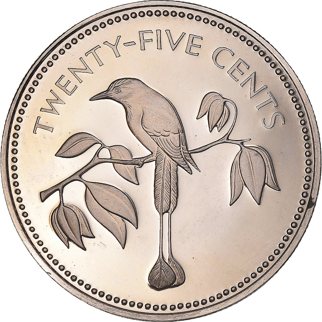 Monnaie, Belize, 25 Cents, 1974, Franklin Mint, Proof, FDC, Cupro-nickel, KM:41