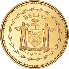Monnaie, Belize, Cent, 1974, Franklin Mint, Proof, FDC, Bronze, KM:38