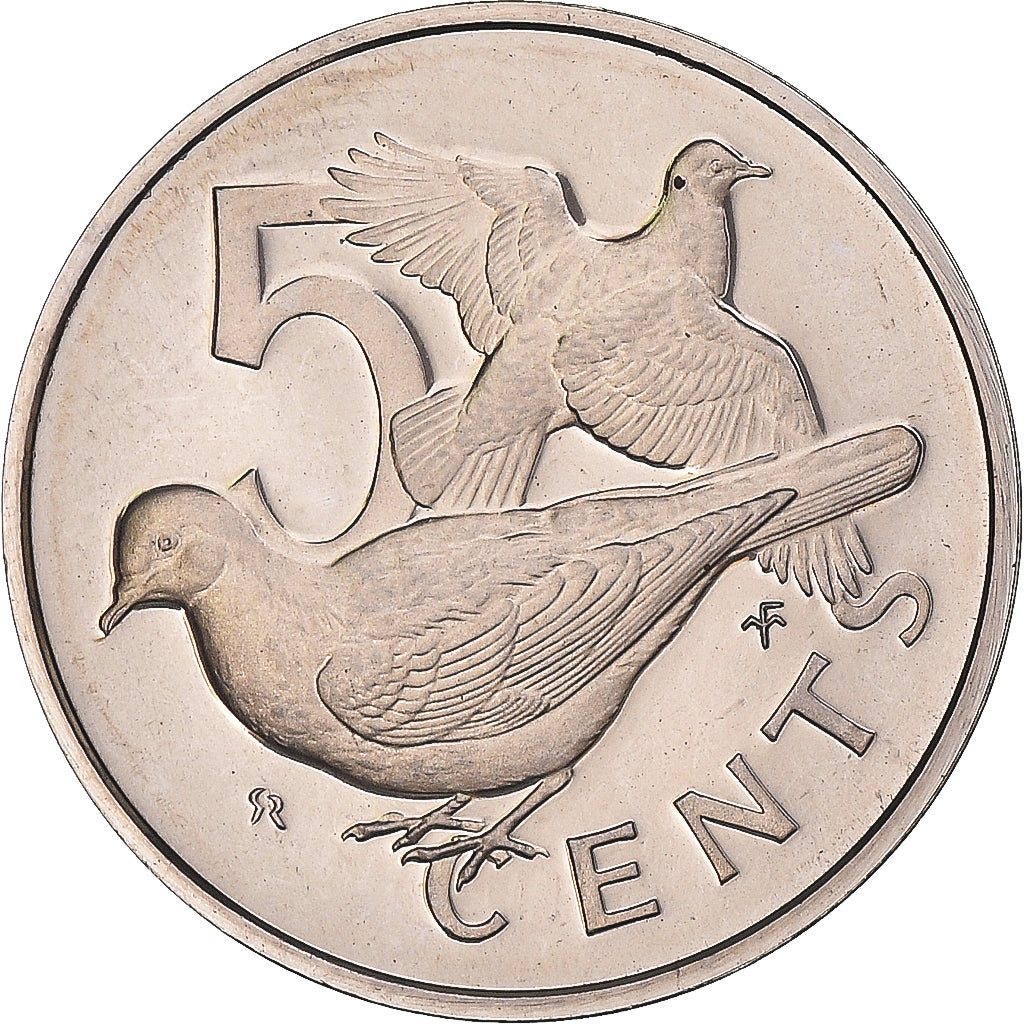Coin, BRITISH VIRGIN ISLANDS, Elizabeth II, 5 Cents, 1974, Franklin Mint